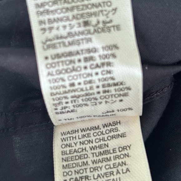 Good Threads shirt button down rolling dice print men’s medium black & white - Picture 9 of 9